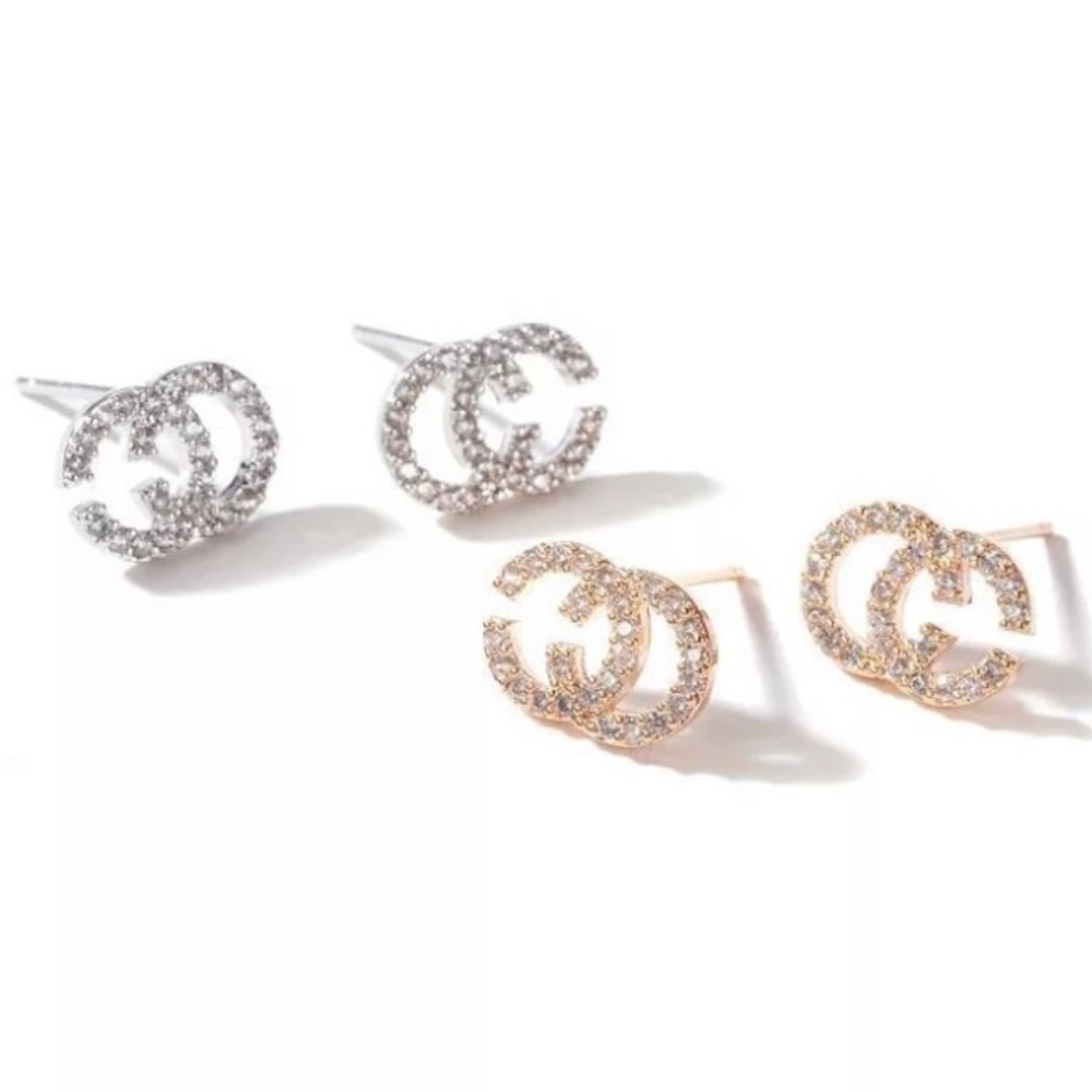 Cc Zircon Crystal Earrings - Picture 11 of 12
